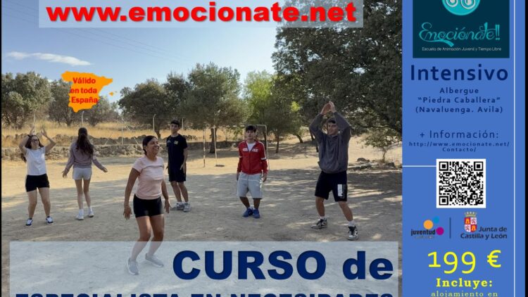CURSO DE MONITORES/DINAMIZADORES ESPECIALISTAS EN NECESIDADES EDUCATIVAS ESPECIALES EN EL TIEMPO LIBRE EN NAVALUENGA (AVILA)