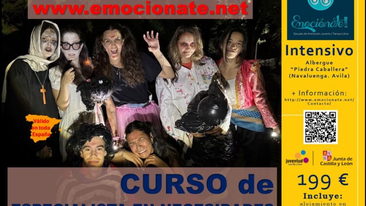 CURSO DE MONITORES/DINAMIZADORES ESPECIALISTAS EN NECESIDADES EDUCATIVAS ESPECIALES EN EL TIEMPO LIBRE EN NAVALUENGA (AVILA)