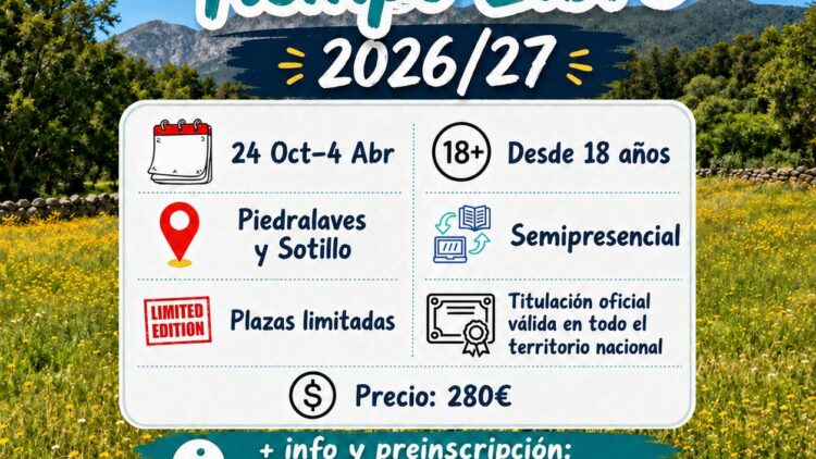CURSO DE MONITORES/DINAMIZADORES DE TIEMPO LIBRE EN SOTILLO Y PIEDRALAVES (AVILA)